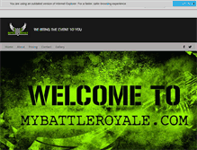 Tablet Screenshot of mybattleroyale.com